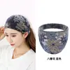 Faixa de Cabelo de Renda Feminina de Aba Larga Fashionável Faixa para Lavar o Rosto Estilo Coreano Acessório de Cabeça Cobertura de Cabelo Branca Acessório de Cabeça Faixa de Pressão para Cabelo Faixa de Cabeça Fashion