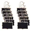 Pizarra Negra de Mensajes de Álamo de Doble Cara Mini Pizarra con Cordón de Madera Decoración de Hogar Linda Pequeña Fresca