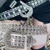 Cinturón de Moda Europeo y Americano con Pedrería Decoración Personalizada Retro Estilo Étnico Cinturón de Cuero Tachonado para Mujer Hip-Hop Moderno Versátil Cinturón de Cintura