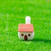 Micro-Paisagismo Criativo Desenho Animado Chaminé de Telha Vermelha Casa Pequena Jardinagem Paisagismo Decoração DIY Acessórios Enfeites Miniatura