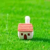 Micro-Paisagismo Criativo Chaminé de Telha Vermelha Casa de Campo Jardinagem Paisagismo DIY Decoração Acessórios Mini Enfeites