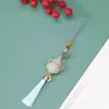 Novo Brocado de Seda Estilo Chinês Pingente de Cabacinha com Borla Artesanal DIY Decoração de Carro e Bolsa Acessórios Semi-Acabados Artesanais Atacado