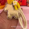 Waterbeau Llave de Oro Puro 999 Colgante de Teléfono Colgante de Hacerse Rico Pronto Accesorio de Bolso Pony Dorado Regalo