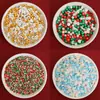Decoração de Bolo de Natal 2025 Árvore de Natal Bengala Floco de Neve Forma Contas de Açúcar Agulha de Açúcar Doce Decoração de Confeitaria Plug-in