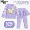 Nuevo Modelo 2025 Traje de Baño Infantil para Niñas, Dos Piezas de Manga Larga y Pantalón Largo, Secado Rápido, Protección Solar para Niños Mayores