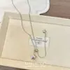 Bolo Street Punk Collar de Lujo Ligero Nudo de Una Palabra Simple Cadena para Suéter de Gama Alta para Mujer Moda Masculina