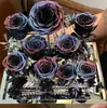 Regalo de cumpleaños mariposa especimen flor eterna flor real ramo de rosas decoración caja de regalo para novia, mejor amiga, o para niñas para expresar amor