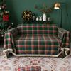 Imaki rima sofá toalha multifuncional tampa toalha Natal Natal Holiday Café Fio tingido Plaid Retro Factory Direct Supply