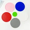 Vários Tamanhos de Porta-Copos de Silicone, Bases Isolantes Ranhuradas Planas para Mesas de Jantar, Pratos e Tigelas, Logos Coloridos Impressos Imprimíveis em Estoque