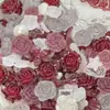Cielo Estrellado Flor Brillo Fino Púrpura Rojo Púrpura Rojo Esmerilado Mezclado Material Hecho a Mano Barroco Accesorios de Fotografía DIY Dimensional Estilo Japonés Estilo