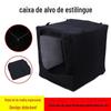 Caixa alvo estilingue engrossada 40 preto silenciador completo caixa alvo de pano manganês aço esqueleto caixa alvo camuflada com silenciador bloco caixa de pano
