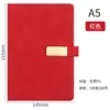 Set de Regalo de Cuaderno A5 con Logo Personalizado para Regalos de Oficina Empresarial, Cuero Suave Engrosado, Diseño de Alta Calidad y Cuaderno con Cierre de Hebilla