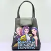 Bolsa de almuerzo impermeable de cuero de dibujos animados de gran capacidad, bolsa de lonchera portátil de dibujos animados lindos, bolsa de almuerzo