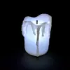 Velas eletrônicas de LED com núcleo de fibra preta vela de aniversário vela criativa para bar decoração de casamento luz de vela de simulação