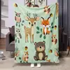 Bestseller Amazon transfronteiriço: Manta de flanela estampada, luxuosa, macia, respirável, manta multifuncional para sofá para decoração de quarto