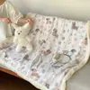 Manta de Lã de Cordeiro Fleece Leite INS Desenho Animado Fofo Cobertor de Sesta para Estudante Manta de Lã Engrossada Manta para Ar Condicionado de Escritório