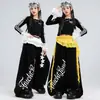 Traje de jazz para niños, top corto con escote de encaje, conjunto de baile negro, atuendo de actuación de jazz street dance para niñas
