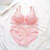 Ropa interior de talla grande transfronteriza para mujer, sujetador pequeño de pecho grande y fino, estilo europeo y americano, con aro de acero, sujetador de traje ajustable push up