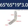 Soporte de Ángulo de Acero Inoxidable 90 Grados Escuadra Recta Fijador Placa de Hierro Triangular Soporte de Estante Forma de L Conector de Mueble Resistente