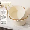 Tina de baño para bebé para dormitorio estudiantil, tina de lavandería, lavabo de cocina impreso extra grande al por mayor, lavabo de plástico engrosado