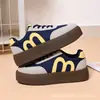 Zapatos Casuales Nuevos de Suela Gruesa con Bloques de Color para Mujer 2026, Tenis Coreanos que Aumentan la Altura, Zapatos Deportivos Versátiles de Moda para Estudiantes