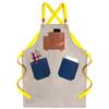 Delantal de trabajo femenino, estilista, hogar, cocina, jardinería, repostería, peluquería, manicura, ropa de trabajo vaquera, logotipo impreso para hombre.