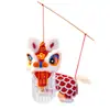 Lanternas de Dança do Leão de Meio Outono Cuidadosamente Selecionadas para Atividades DIY de Jardim de Infância, Adereços Criativos para Fotos de Crianças, Lanternas de Dança do Leão da Moda