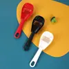 Cuchara para Arroz Cocina Multifuncional Moler Cocinar Cuchara Escurrir Agua Puré Cuchara para Moler Jengibre y Ajo Hogar Puré de Papa