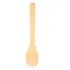 Espátula Antiadherente de Bambú Cucharón Espátula para Freír Colador para Ensalada Herramientas de Cocina sin Pintar Espátula de Cocina con Mango Largo Juego de Utensilios para Hornear