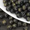 Resina imitação olho de gato furo reto contas redondas contas soltas material para pulseira colar pingente com contas acessórios para joias artesanais
