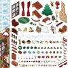 Pegatinas de Paisajismo de Casa de Regalo de Navidad Exquisita en 3D Versión Q Dibujos Animados Festividad Miniatura Rompecabezas Tridimensional Escena Pegatinas DIY Venta al por Mayor
