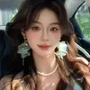 Pendientes de Borlas con Cuentas de Flores Coloridas Estilo Vacaciones de Verano, Dulce Estilo Bosque Nuevo Modelo 2026, Pendientes de Personalidad Frescos y Únicos
