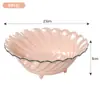 Plato de frutas de plástico, giratorio, de pie alto, plato para nueces y frutas, uso en sala de estar del hogar, plato para bocadillos y frutas secas, mesa de centro de alta gama, alto valor estético