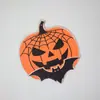 Nuevos adornos de madera para casa embrujada de Halloween transfronterizos, kit de material de madera de doble capa para bricolaje en casa, calabaza y conejo al por mayor