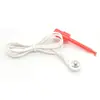 Fio condutor de gancho de teste personalizado de fábrica, 4,0 mm, fivela macho para fio de fisioterapia, fio de eletrodo de botão de 4,0 mm