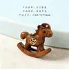 Madera de Azufaifo Golpeada por el Rayo para Riqueza Inmediata, Signo Zodiacal Caballo, Colgante DIY, Collar, Colgante para Bolso, Adorno Pequeño, Llavero