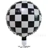 Modelado nuevo tema de carreras coche casco llanta película de aluminio globo rueda ecuación carreras rápidas globo al por mayor