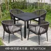 Juegos de sillas de ratán al por mayor para ocio interior y exterior, mesas y sillas de ratán tejidas para patio, juegos de mesa de centro para balcones al aire libre, mesas y sillas para uso doméstico