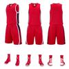 Roupas de Basquete Novas no Atacado Roupas de Basquete com Bolso Duplo Infantil Roupa de Treino Masculina Compra em Grupo Camisa Estampada para Adulto
