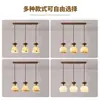 Yadengge Estética de la Dinastía Song Nuevo Estilo Chino Lámpara Colgante Pequeña Restaurante Iluminación China Estilo Zen Dormitorio Nueva Lámpara de Madera Creativa de la Dinastía Song