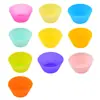 Herramientas para hornear taza de huevo redonda de silicona taza para muffins postre gelatina molde para jabón hecho a mano taza para pastel fabricante en stock