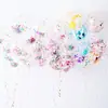 Atacado Balões Coloridos com Lantejoulas de 12 polegadas Decoração de Casamento Festa de Aniversário Influenciador Balões Transparentes com Lantejoulas