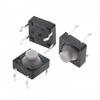 Suministro interruptor táctil TS-F004 4 pines 8*8*5.5 botón suave de silicona silencioso pin de cobre botón de pin