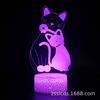 Fornecimento transfronteiriço Série Gato luz noturna 3D colorida controle remoto por toque usb lâmpada de mesa criativa lâmpada visual lâmpada de presente