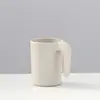Taza de lavado simple para uso doméstico, vaso para cepillos de dientes hecho de paja de trigo con asa, vaso para cepillos de dientes creativo y lindo para parejas