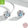 Yinziyun Más Vendido Colección de Cuentas de Plata s925 de Flores y Mariposas Figura Margarita Fresca Accesorios de Cuentas de Plata 925