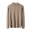 Suéter Grueso de Cachemira para Hombre con Capa de Aire, Cuello Alto Medio, Holgado Casual Oversize Versátil para Comercio Exterior Dropshipping