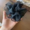 Sencillo Anillo para el Cabello de Intestino Grueso de Malla Plisada de Doble Capa Estilo Francés para Mujer Estilo Perezoso Elegante Cuerda para el Cabello Verano Nuevo Cabello Accesorios para el Cabello