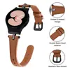 Aplicável para Samsung watch4/5 Pulseira de Couro com Strass em T Perfeito, Embutido, Afinando a Cintura, Pulseira de Couro para Smartwatch