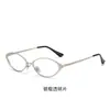Gafas Retro Estilo Old Money con Montura Ovalada Plateada para Mujer Tendencia Coreana Adelgazantes Faciales Esenciales para Cara Desnuda Lentes Bloqueadoras de Luz Azul Se Pueden Montar con Graduación